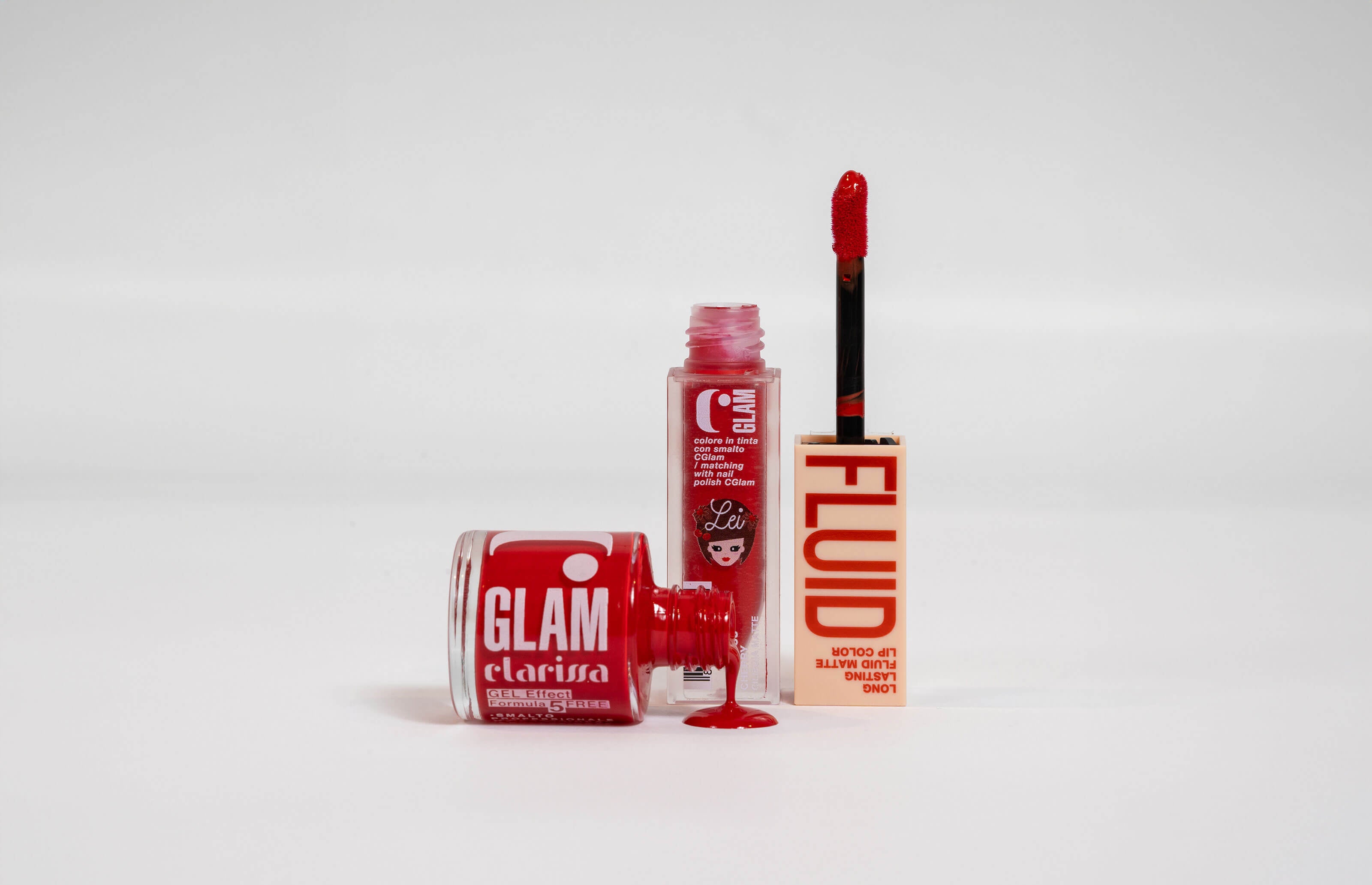 Set Be Fluid lip color Cherry + Smalto Cglam